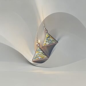 auskarai polimerinio molio ilgas