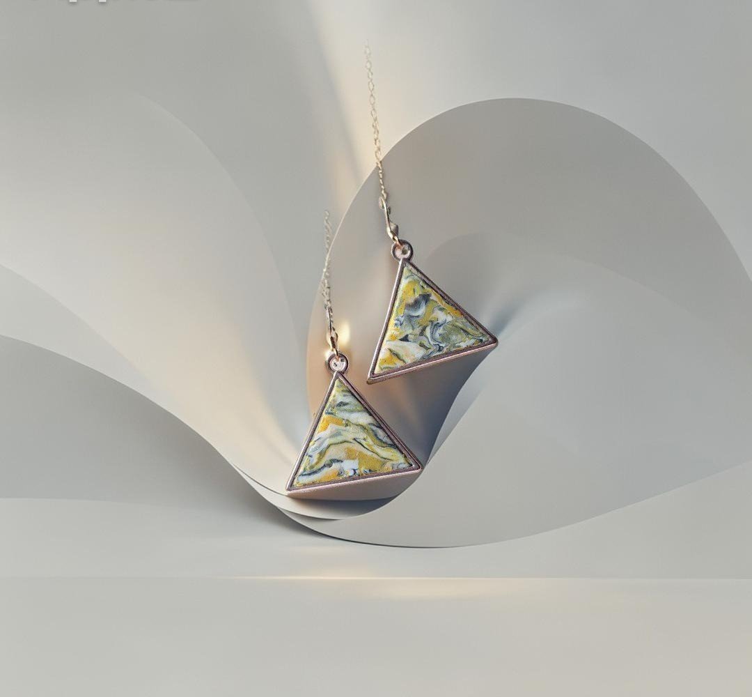 auskarai polimerinio molio ilgas