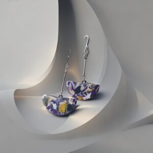 auskarai polimerinio molio ilgas